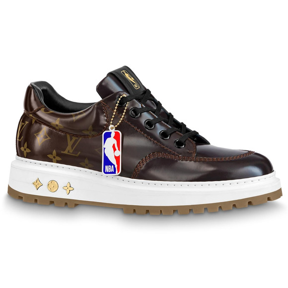 Louis Vuitton LV x NBA Abbesses Derby Ebony Brown Monogram Sneaker UK 9 US 10 11 - Picture 1 of 16